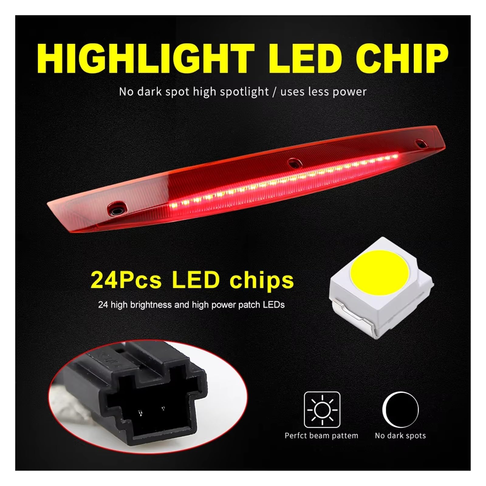 LED lámpara de freno central Para Benz para Vito para Viano W639 LED de montaje alto tercera luz de freno lámpara de señal trasera CANbus A6398200056