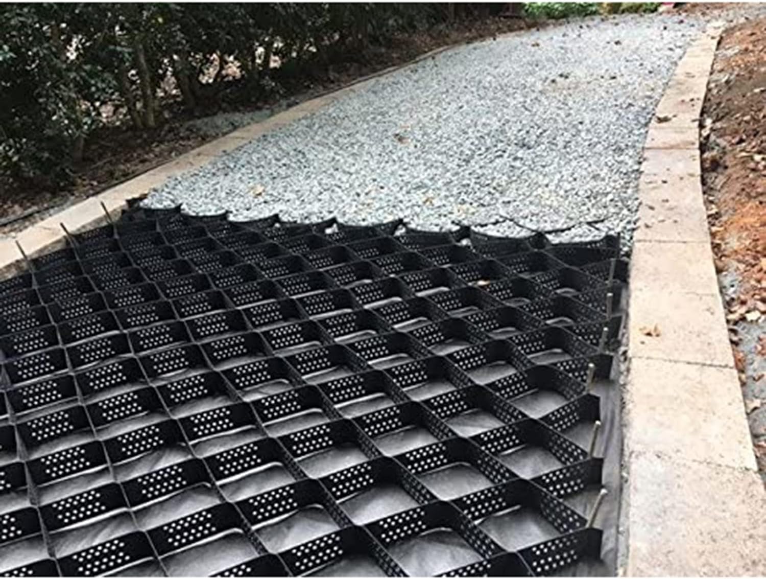Grilles de surface de parking stabilisateur de gravier extérieur 2x6m