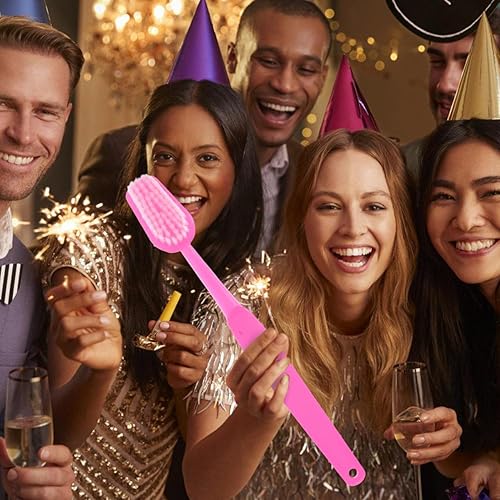 Miniatura 2 de POPETPOP Cepillo de dientes gigante, accesorio para cepillo de dientes gigante, artículos cómicamente grandes, cepillo de dientes de demostración de