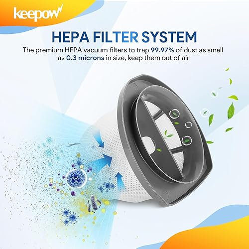 Miniatura 4 de KEEPOW Juego de filtros de vacío 2033 compatibles con Bissell Featherweight Stick Aspiradora ligera sin bolsa 2033, 20331, 20333, 20336, 20339,