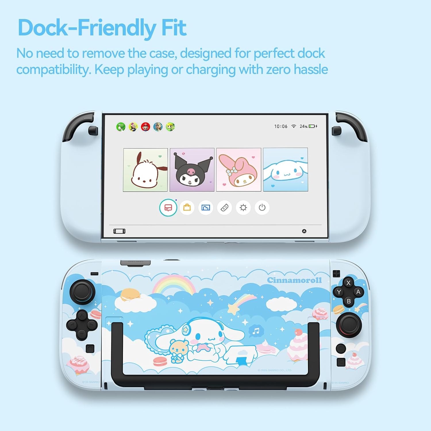 Protective Case Compatible with Switch 2 Model 2025, Hard PC Dockable Scratch&Shock Protection Cover Designed for Switch 2025 - DEG - Image 5