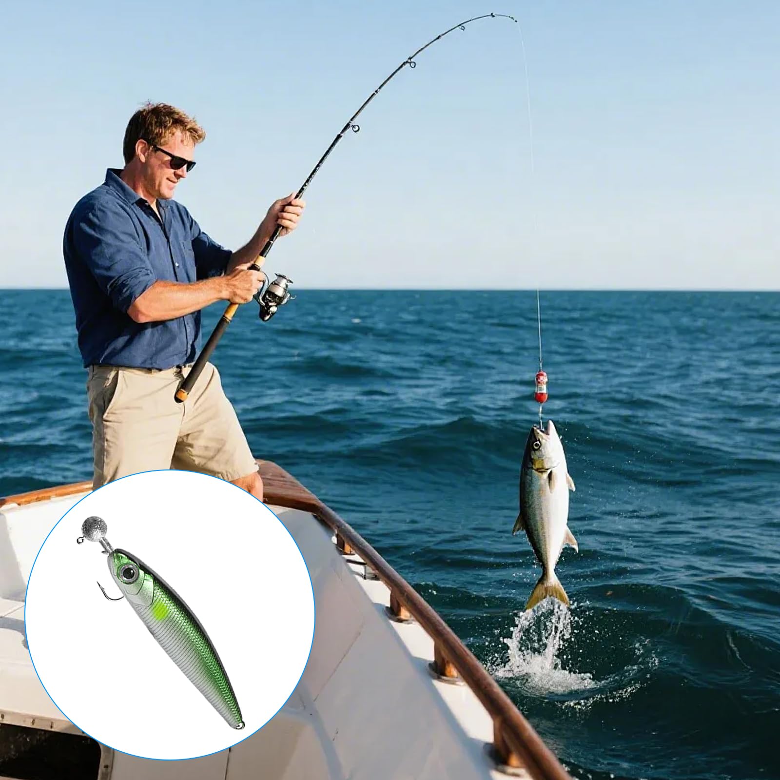 Juego de 60 Cabezas plomadas pequeñas, 7 tamaños de anzuelos de Pesca, anzuelos para cebos Blandos, Cabezas plomadas para cebos Blandos, Accesorios de Pesca (1 g, 2 g, 3,5 g, 5 g, 7 g, 10 g, 12 g)