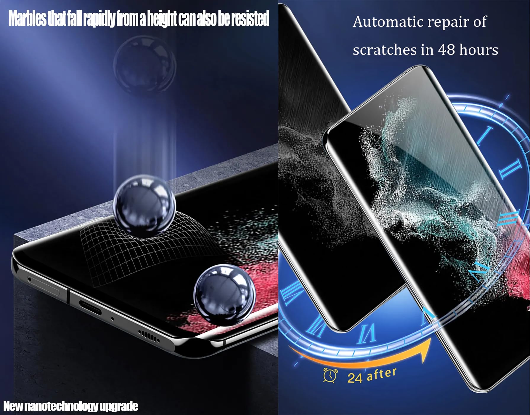 Renwox Lot De 2 Films Hydrogel Haute Sensibilité Pour IPhone