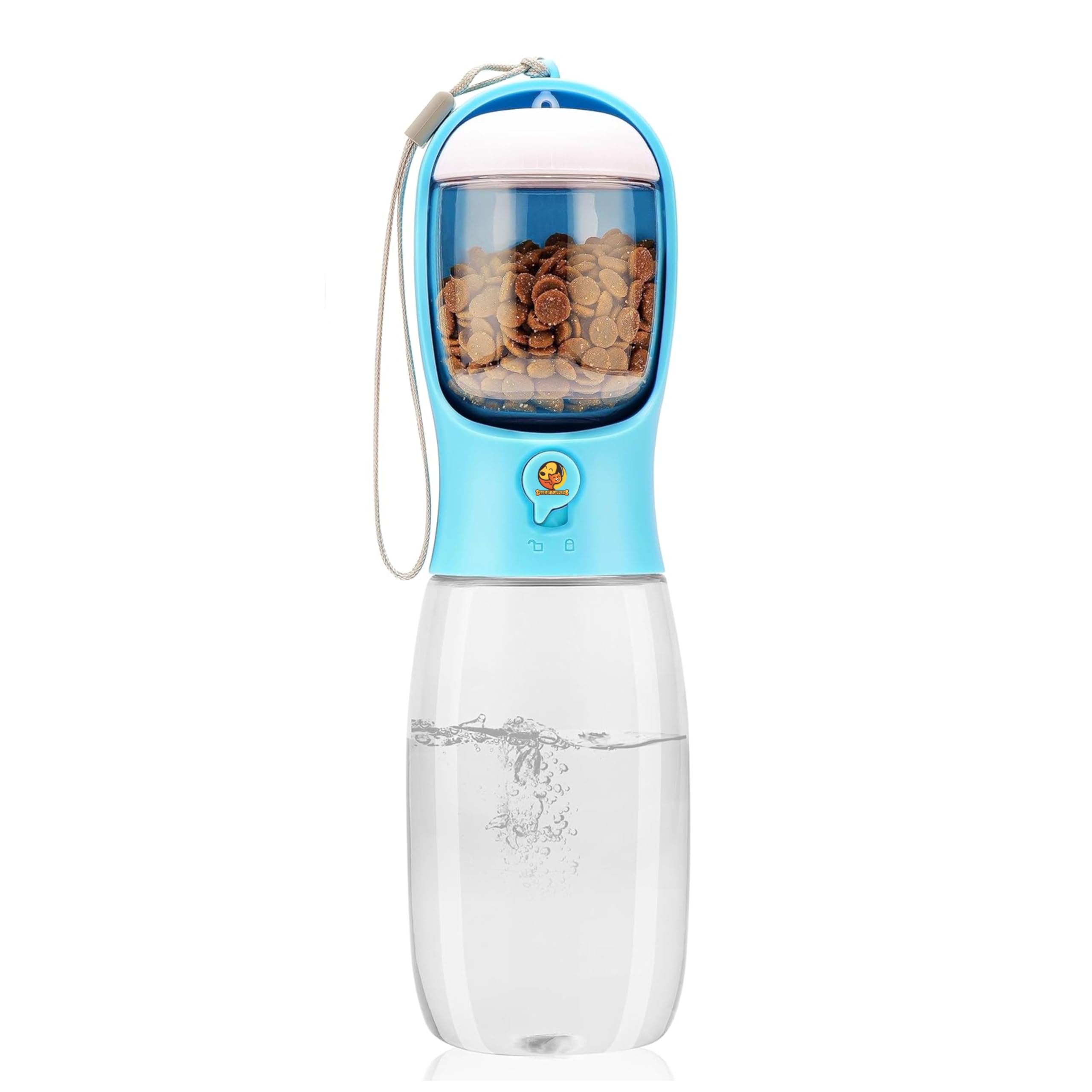Foodie Puppies 2in1 Travel Pet Water Bottle and Food Container for Dogs - (Sip & Snack Bottle -550ml) | Leak Proof Lock, Pet Care Cup and Food Dispenser Drinking for Outdoor Walking, Hiking, Travel (B0CSXH16VZ) Amazon Price History, Amazon Price Tracker