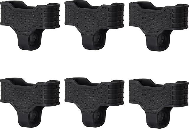 BOOSTEADY 223 Mag Assist Magazine ProtectorPack of 6 Rubber Black Protector