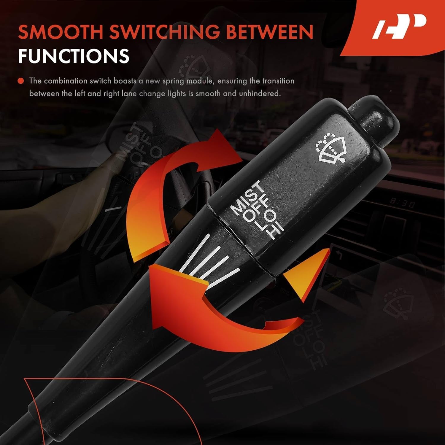 A-Premium Turn Signal Switch, Windshield Wiper, Headlight Dimmer, Hazard Switch Multifunction Switch Lever Compatible with Toyota 4Runner, Pickup, 1984-1989, 20-Pin