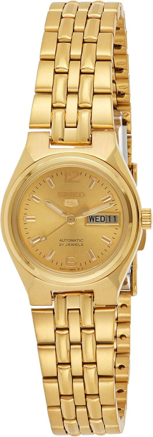 SEIKO Series 5 Automatic Gold Dial Ladies Watch SYMK36K1