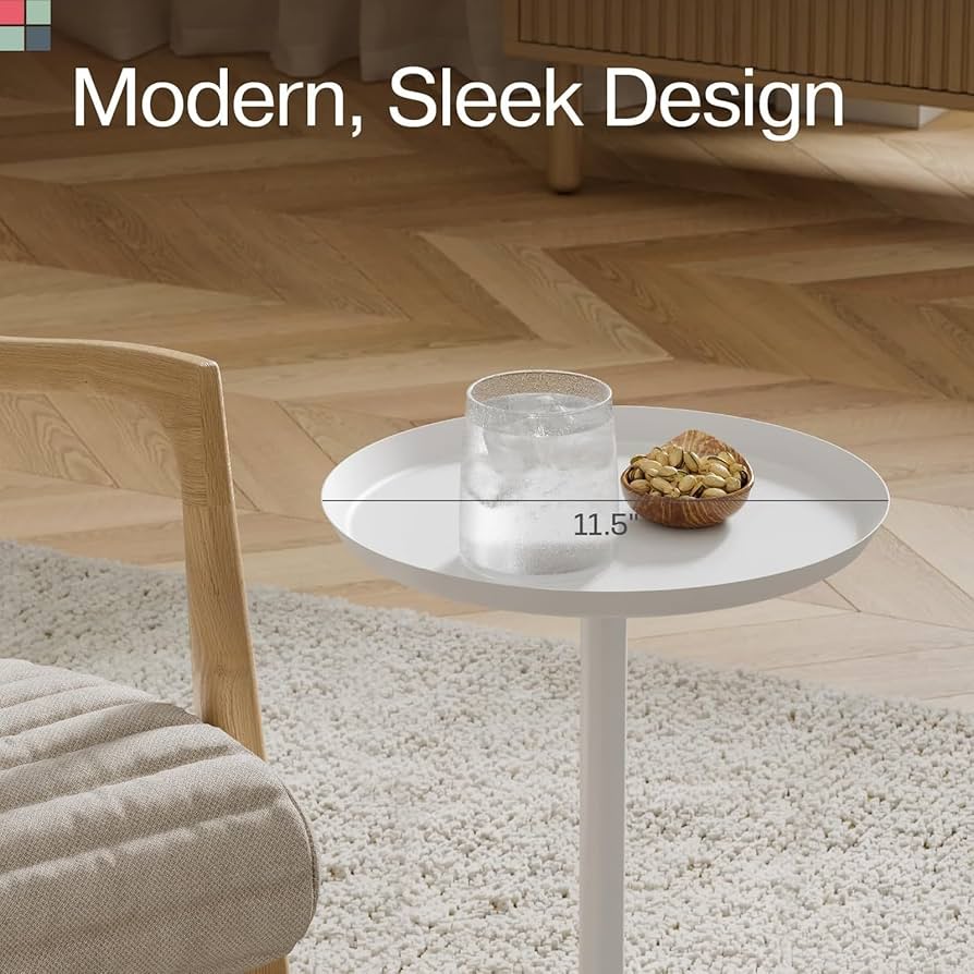Amazon.com: Stead Round Metal Drink Table, Pedestal Drink