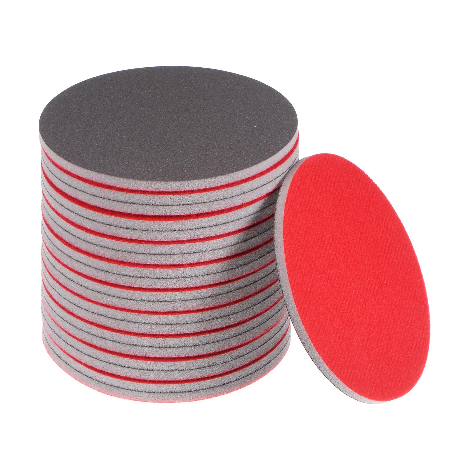 uxcell 20pcs 1500 Grit Sanding Sponge 5 Inch Hook and Loop Sponge Sanding Disc Wet/Dry for Car Wood Drywall Metal
