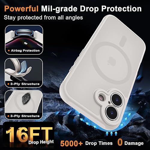 Vista 974 de MOCCA - Funda magnética resistente para iPhone 11 de 6.1 pulgadas, compatible con MagSafe, protector de pantalla de vidrio + protector de lente