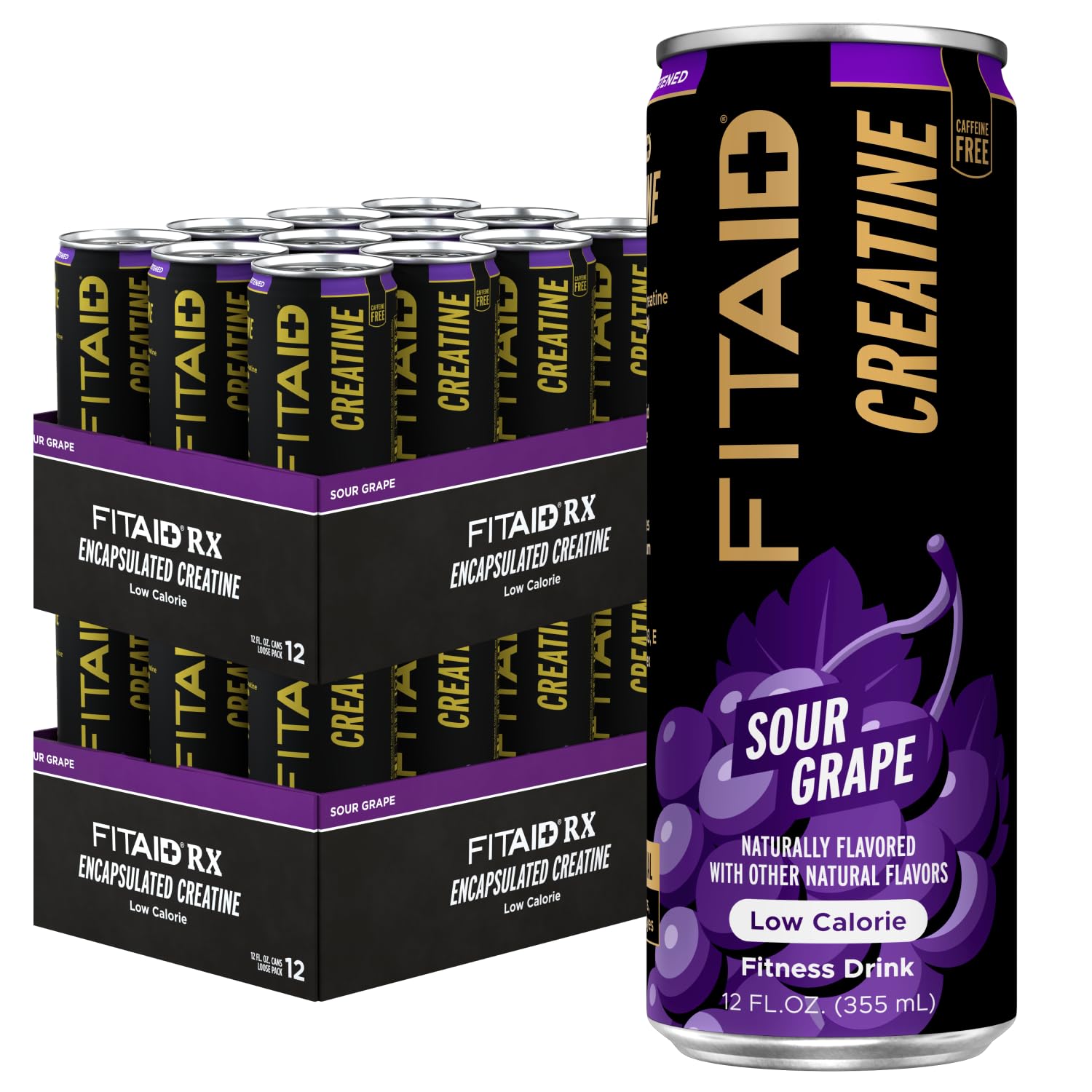 LifeAID FITAID Creatine Recovery Drink, Zero Sugar, Blue Raspberry, 12pk — Amazon image 9