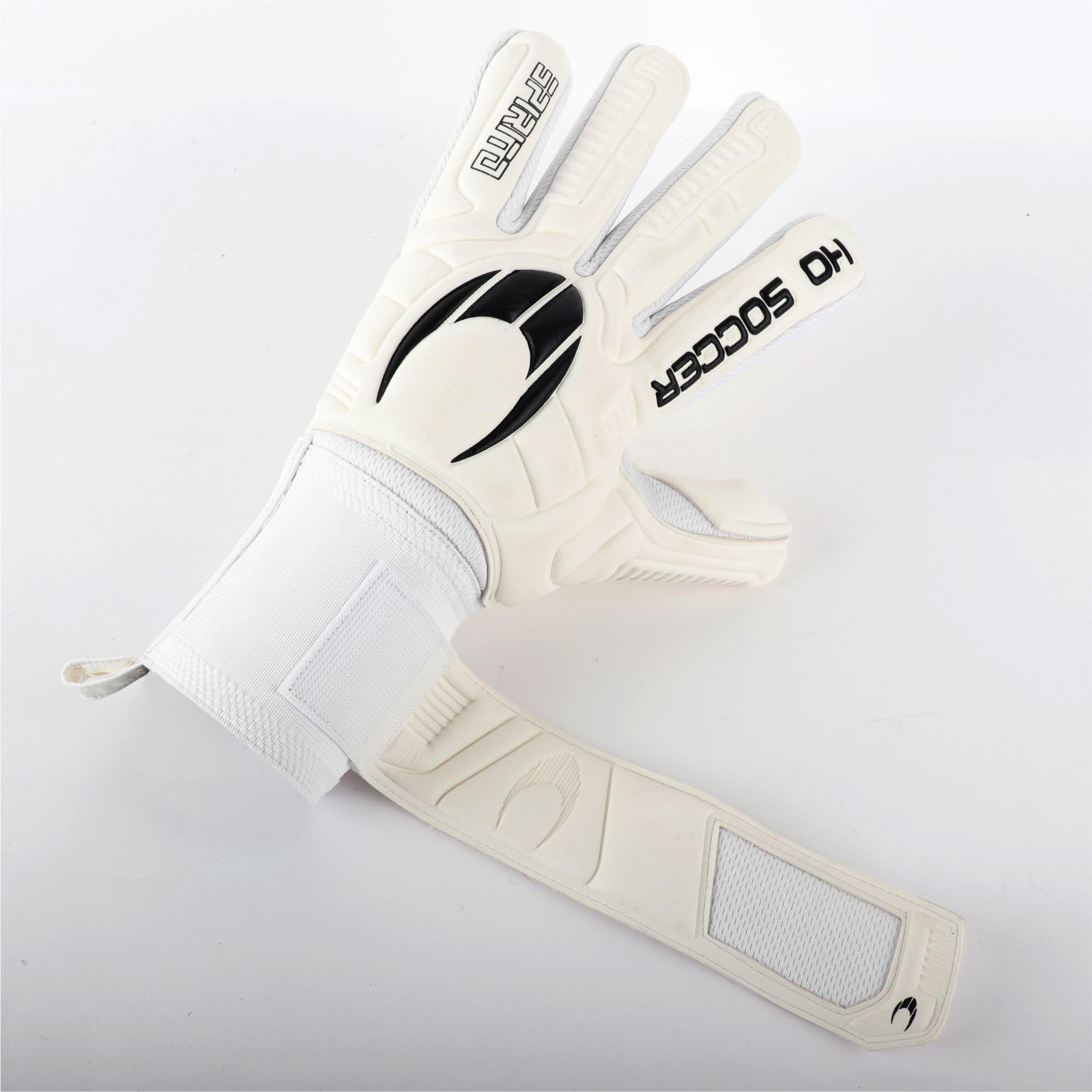 HO Soccer SPIRITO White Negative Guantes de Portero, Unisex Niño, Blanco