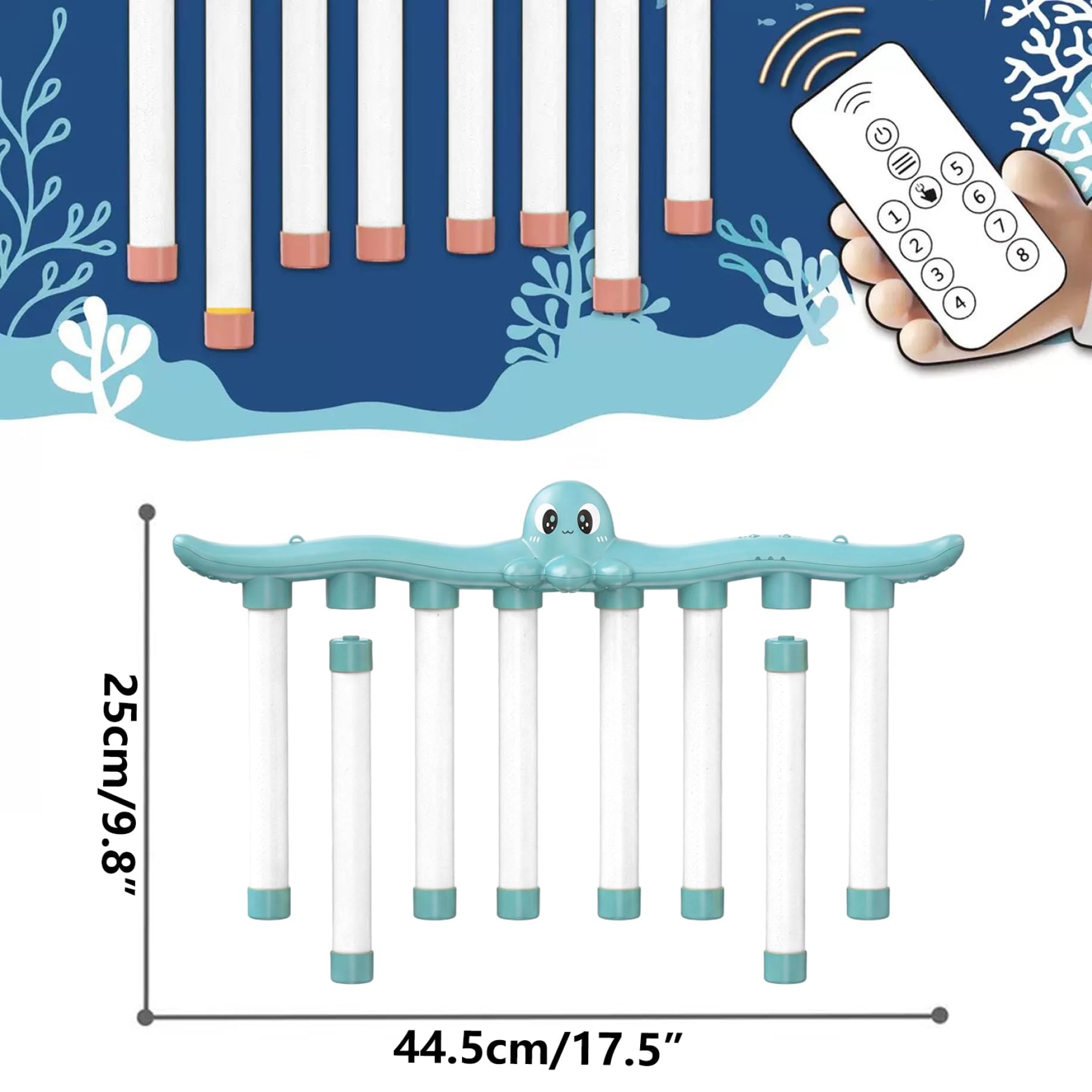 Gcroet Juego Reflex Challenge: Juego de Palos de Captura Recargables por USB con Luces, Juguete de coordinación Ojo-Mano de Velocidad Ajustable para niños, Actividad de Enfoque Familiar, Azul...