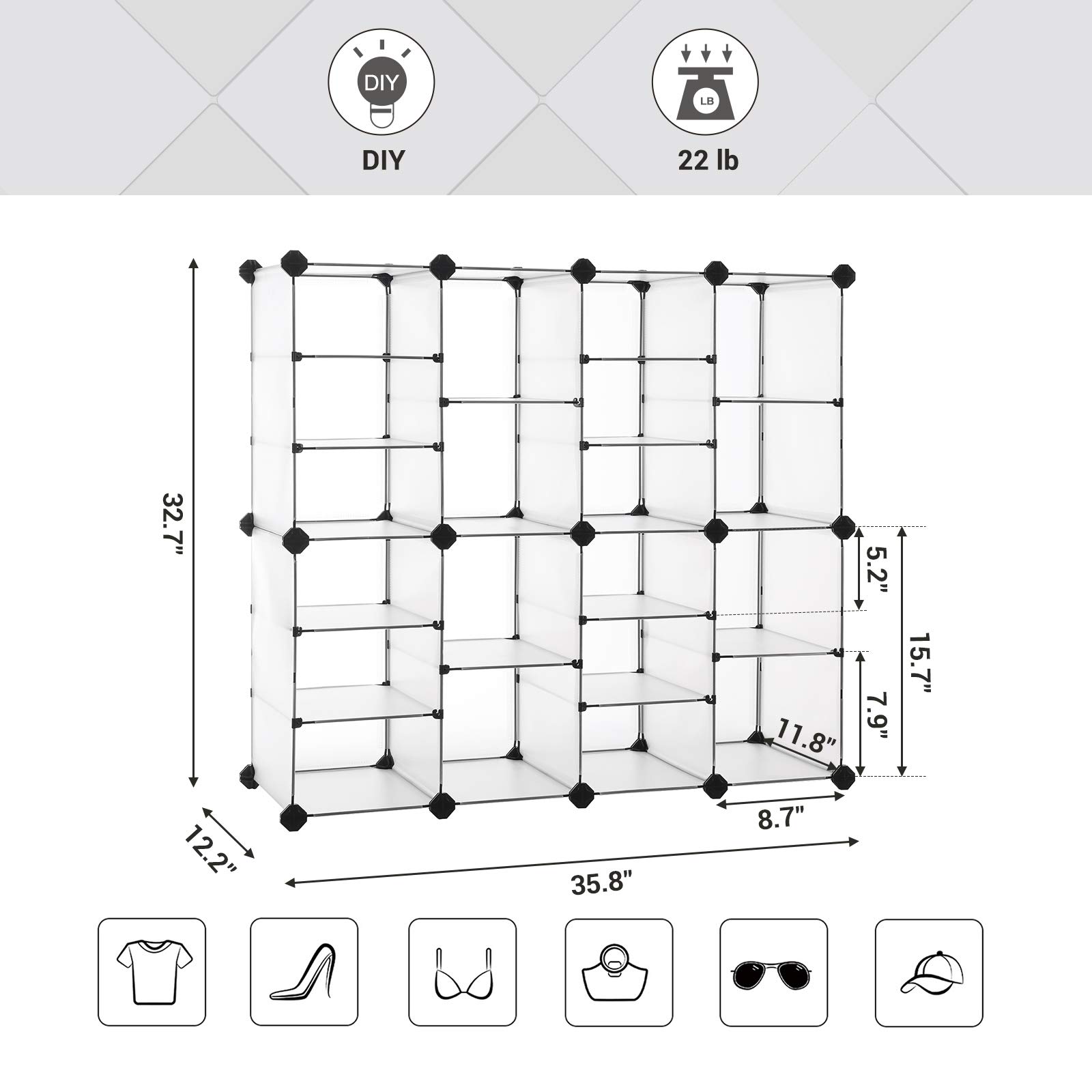 Interlocking Cube Organizer at Tabitha Johnson blog