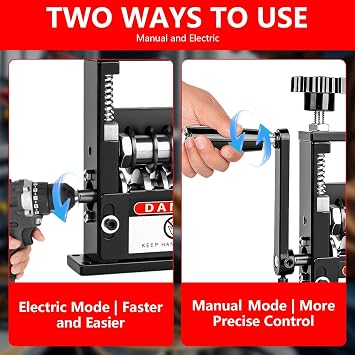 Wire Stripper for 3-17mm Cable, Electric Cable Stripper Machine | Manual Wire Strippers Electrical with 6 Channel & 5 Blades, Electric Wire Stripping Tool for Efficient Scrap Copper Recycling