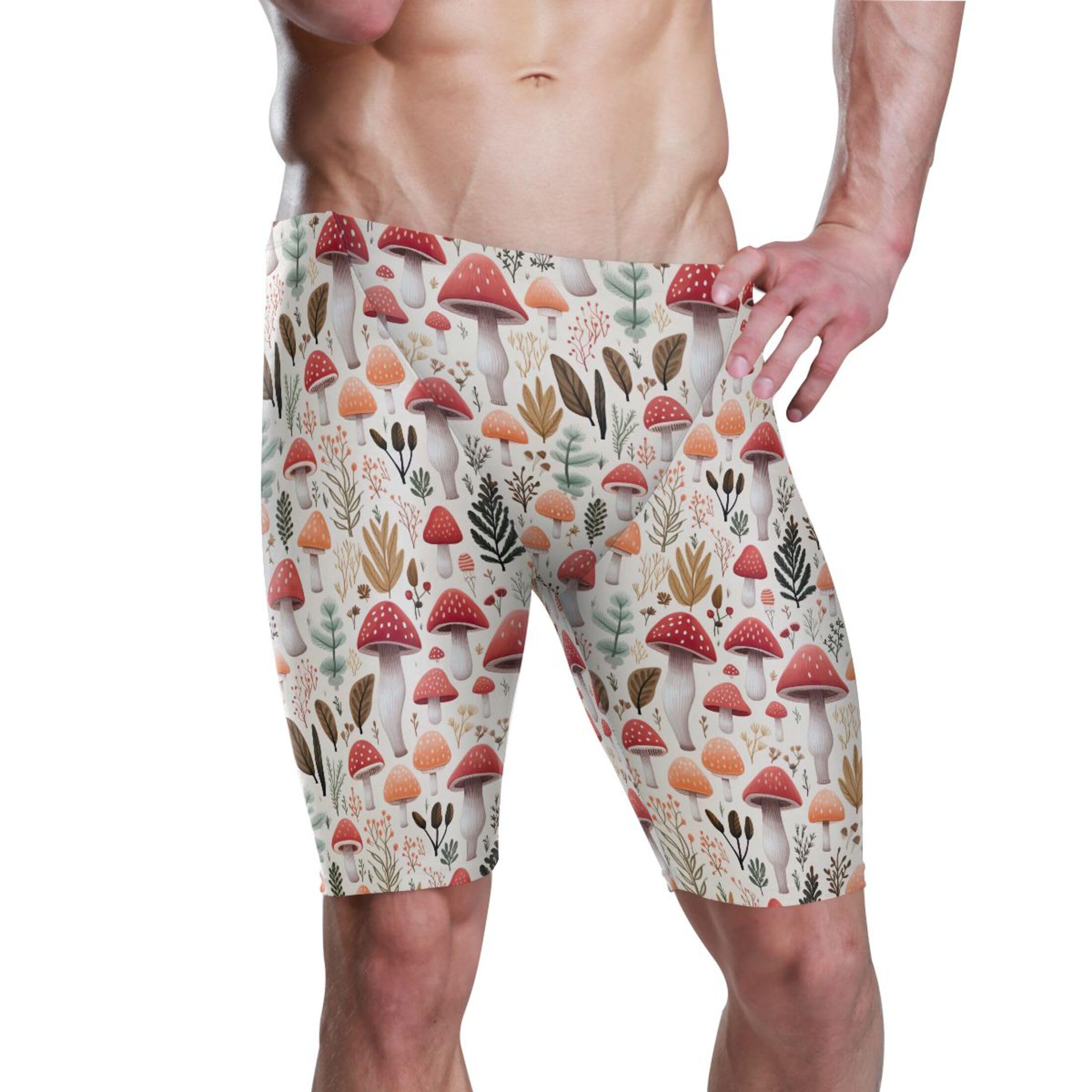 UMIRIKO Mushroom Swim Jammers Swimsuit for Men B0402884