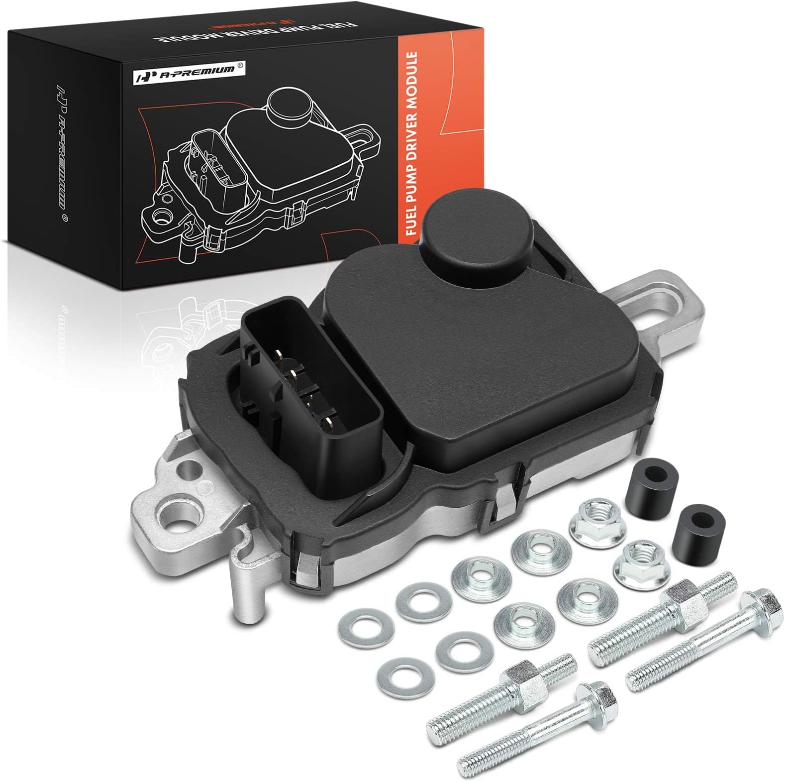 A-Premium Fuel Pump Driver Module with Bolts Compatible with Ford F-150, F-250/350/450/550 Super Duty, Escape, Mustang, E-150/250, Expedition & Lincoln Navigator, Town Car & Mazda Tribute, 2004-2011