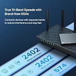 TP-Link AXE5400 Tri-Band WiFi 6E Router (Archer AXE75)- Gigabit Wireless Internet for Gaming, VPN, OneMesh, WPA3