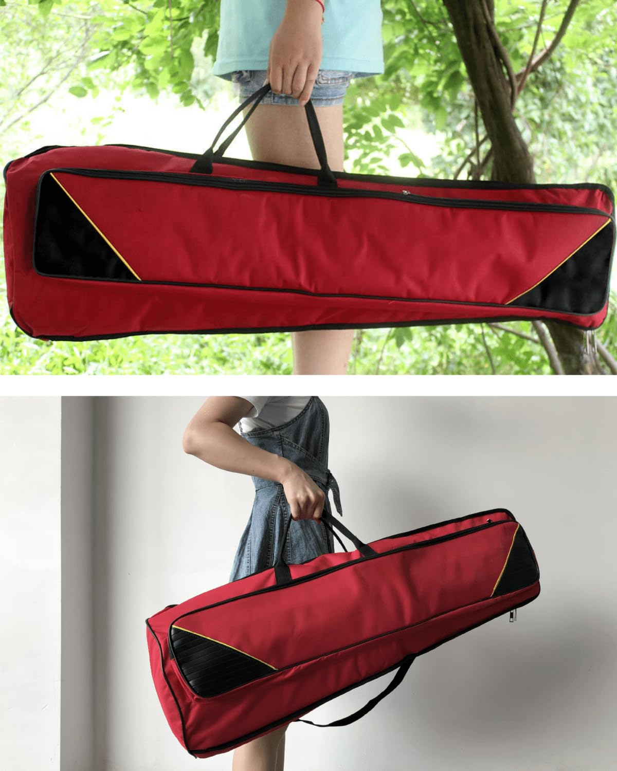 Borsa Trombone Tenore, Morbida Imbottita Portatile con Manico e Tracolla Oxford Resistenti all'Acqua per Strumenti Musicali Leggeri Spartiti Accessori
