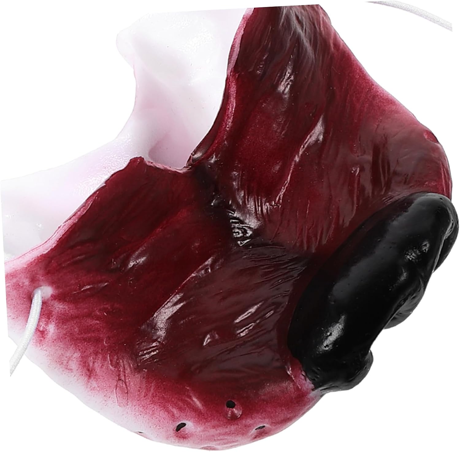 Fake Wolf Dog Nose Cosplay Accessory Vinyl Costume Prop for Animal Theme Parties Stage Performances and Carnival Celebrations