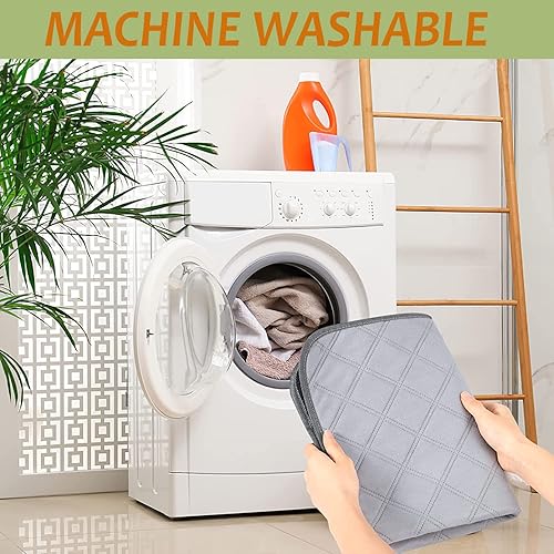 Miniatura 5 de Petlex Paquete de 4 forros para jaula de cobayas de 24 x 17 pulgadas, almohadillas lavables para orina de conejillo de indias, reutilizables,