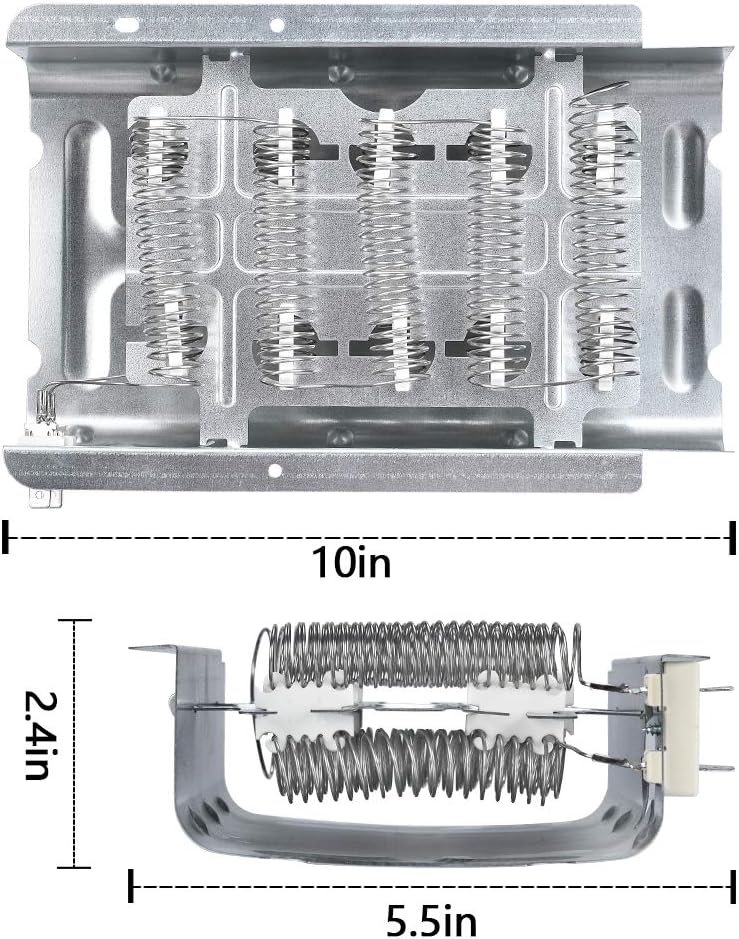279838 Dryer Heating Element Assembly Replacement Part by AMI PARTS - Replaces EXP279838 AP3094254 279837 279838VP 3398064 3403585 8565582 AH33431-1 YEAR WARRANTY