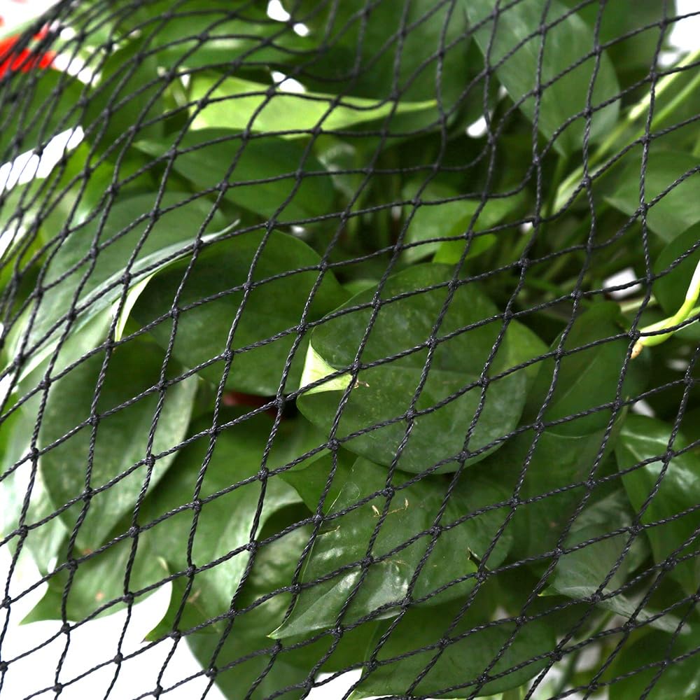 Filet Anti Oiseaux 15m x 15m, 25mm Maille Extra Fort, Pour Arbres Fruitiers, Chats, Réutilisable