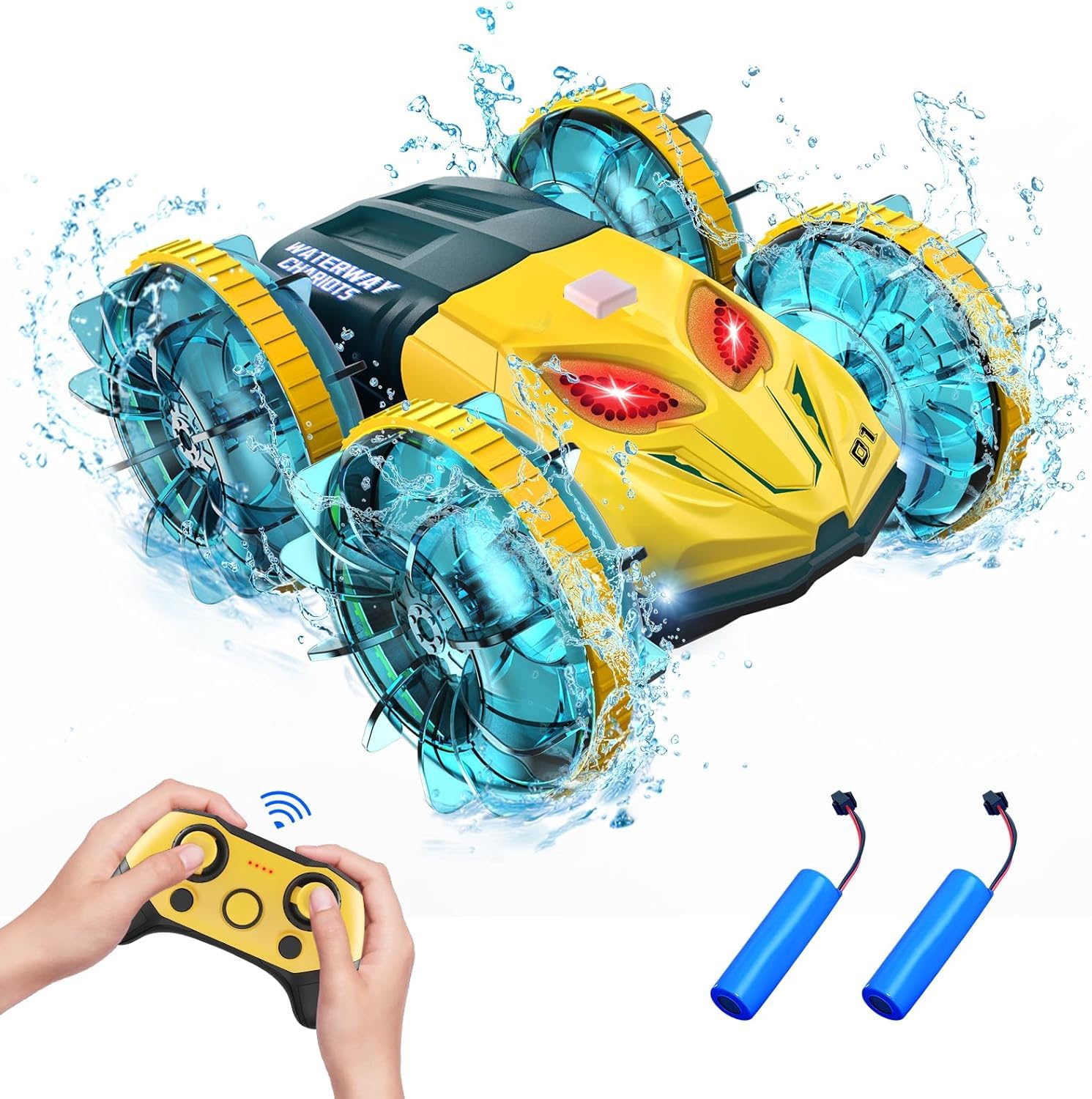 Amazon.co.jp: ラジコンカー 子供向け 水陸両用スタントカー オフ