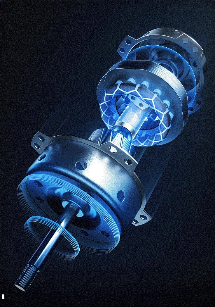 3D shaking head remote control circulating fan