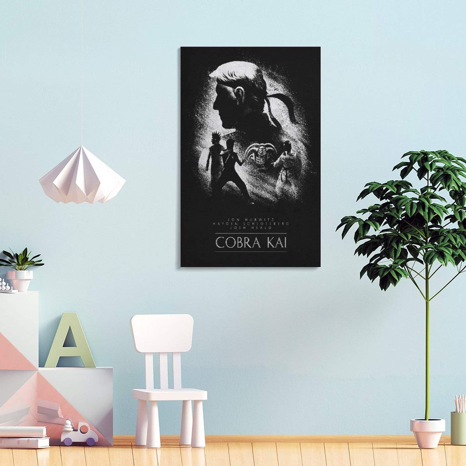 Poster Cobra Kai Impression Sur Toile 30x45 Cm - Décoration Murale Pour Salon, Chambre - Sans Cadre