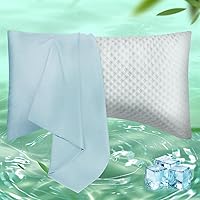 Vista 16 de Fundas de Almohada Tamaño Estándar Paquete de 2, Fundas de Almohada de Viscosa Refrescante con Cierre de Sobre, Fundas de Almohada Frescas