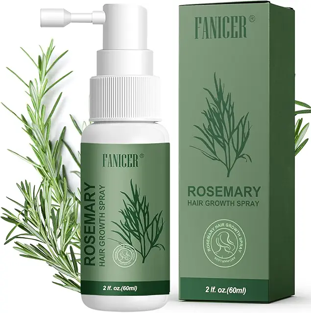 Sérum Pousse Cheveux Romarin 60ml - Minoxidil Cheveux Femme - Hommes et Femmes