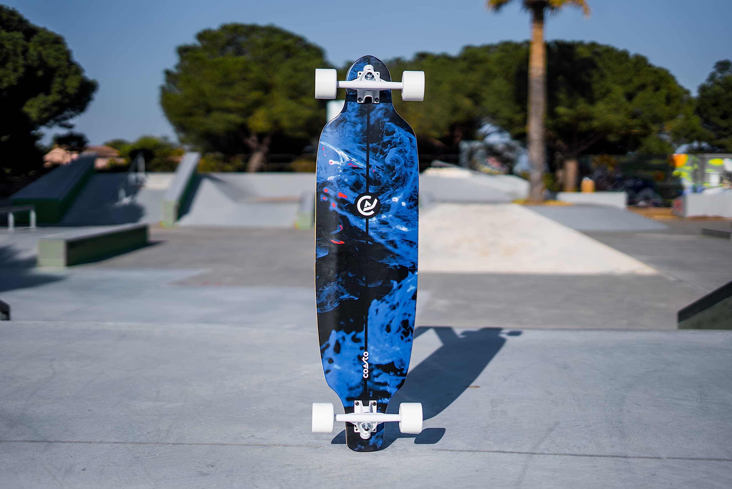 Coasto - Surfskate - Skateboard per Skatepark, Street, Pumptrack e Surf - Tavola ideale per Cruiser - All Terreno - Trucks Ottimizzati - Deck Pad trasparente e aderente
