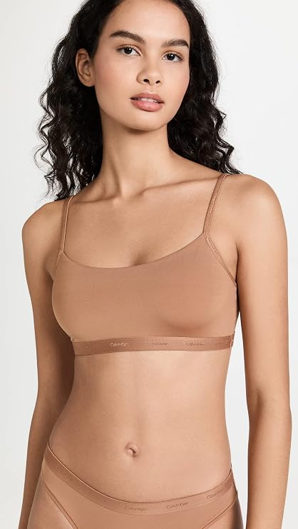 Calvin Klein New Comfort Logo Unlined Bralette