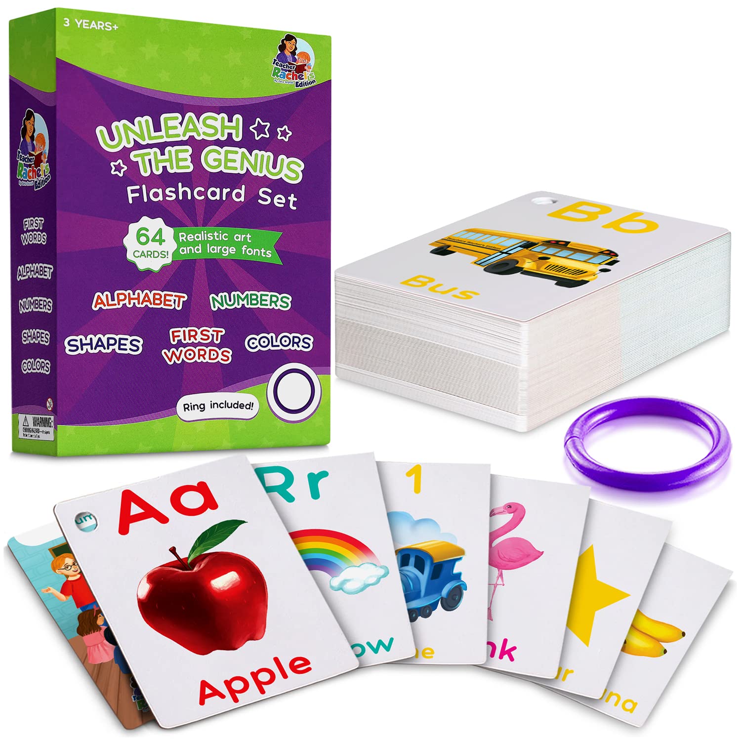 Buy Flash Cards for Toddlers Features Alphabet Numbers First Words