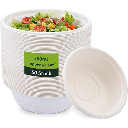 Suppenschüssel, 100 Stück Einwegschalen 350 Ml Su Produktbild-Vorschau 8