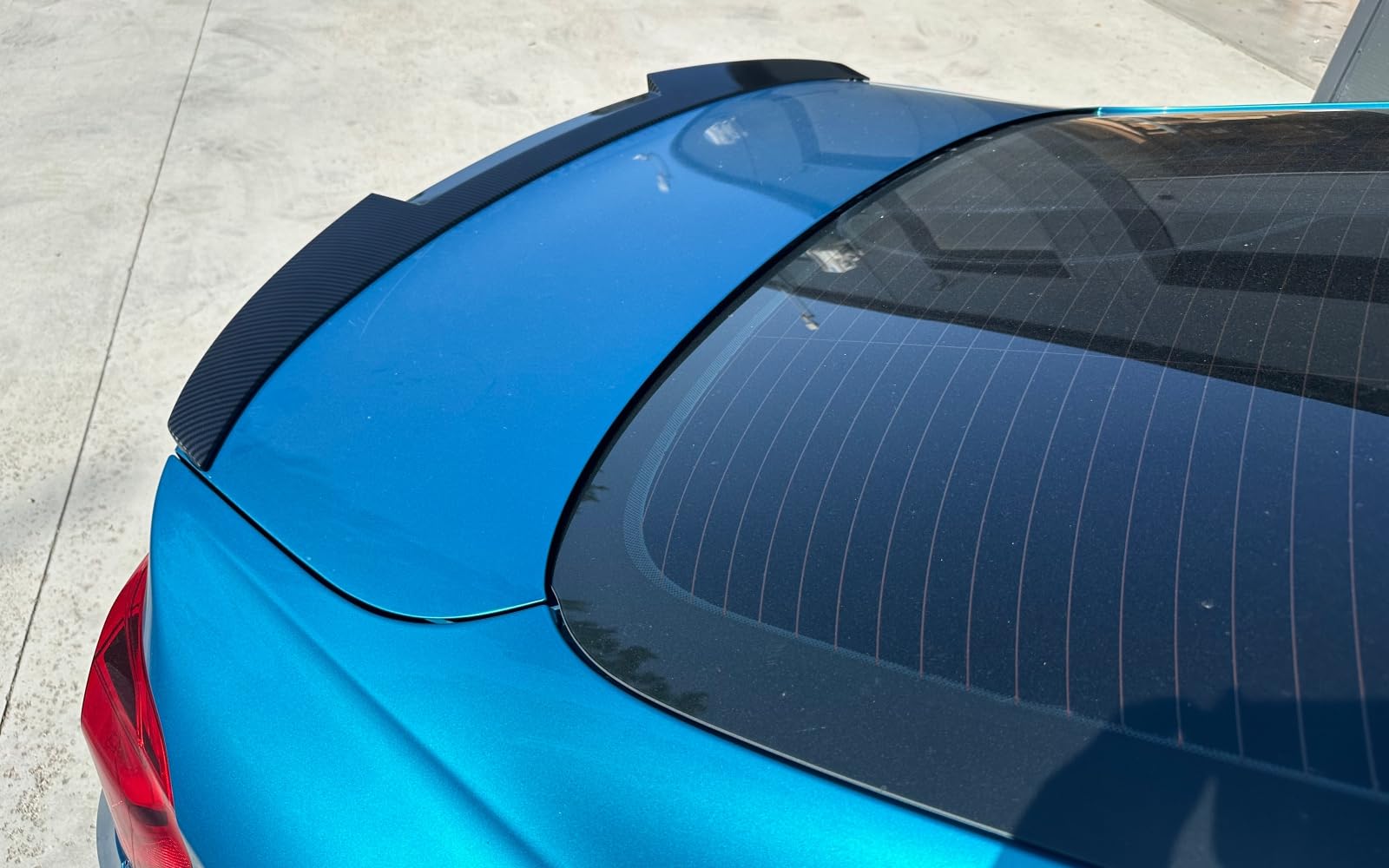 Becquet Arrière Style Carbone Pour BMW Série 4 F36 2014-2020 - ABS Noir - Effet Fibre De Carbone