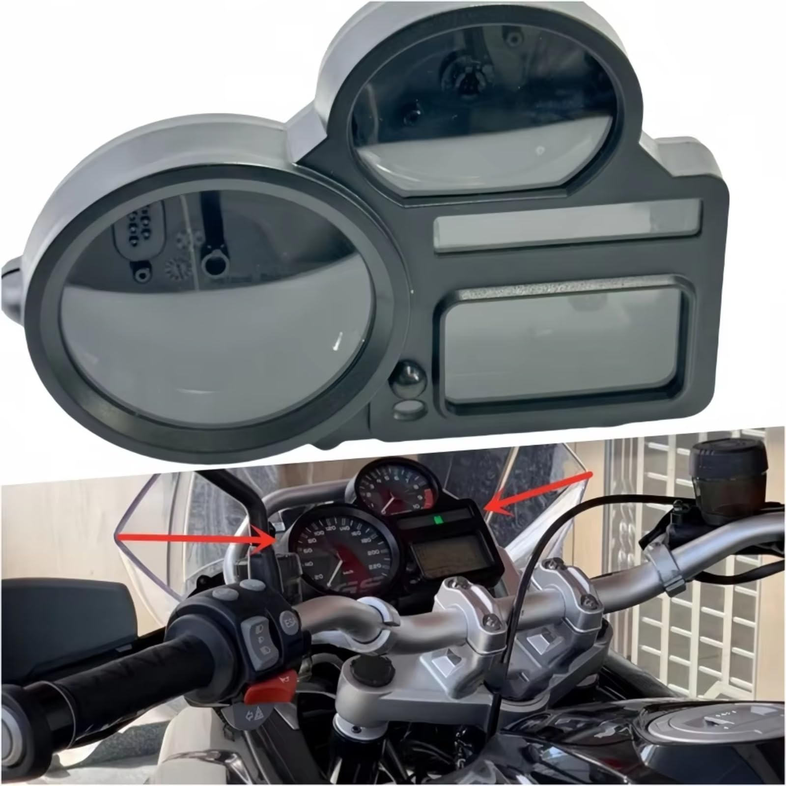 Compatibile Con Per R1200GS R1200 R1100GS Per ADV K1300R Tachimetro Contachilometri Strumento Alloggiamento Custodia Guscio Copertura Misuratore Contagiri Alloggiamento Pannello Strumenti Moto