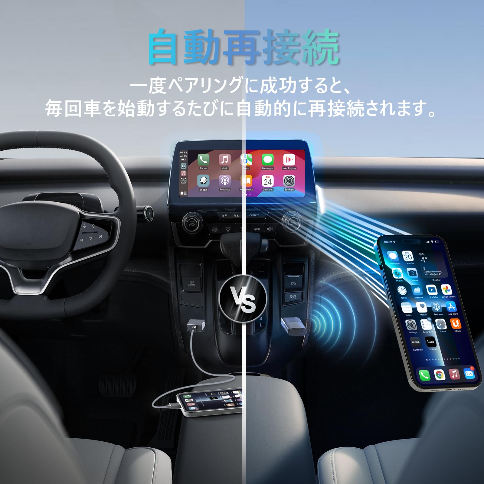 Amazon.co.jp: MINIX NEO 無線CarPlayアダプター、2025年最新