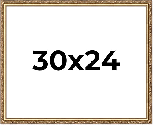 Vista 296 de Poster Palooza Marco de fotos de madera tradicional dorado antiguo de 6 x 18 pulgadas con plexiglás acrílico UV, respaldo de tablero de espuma