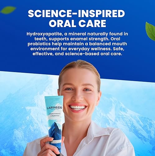 Miniatura 5 de Larineco Nano Hydroxyapatite Pasta de dientes remineralizante sin sulfato, cuidado del esmalte, blanqueamiento suave, dientes sensibles, sin