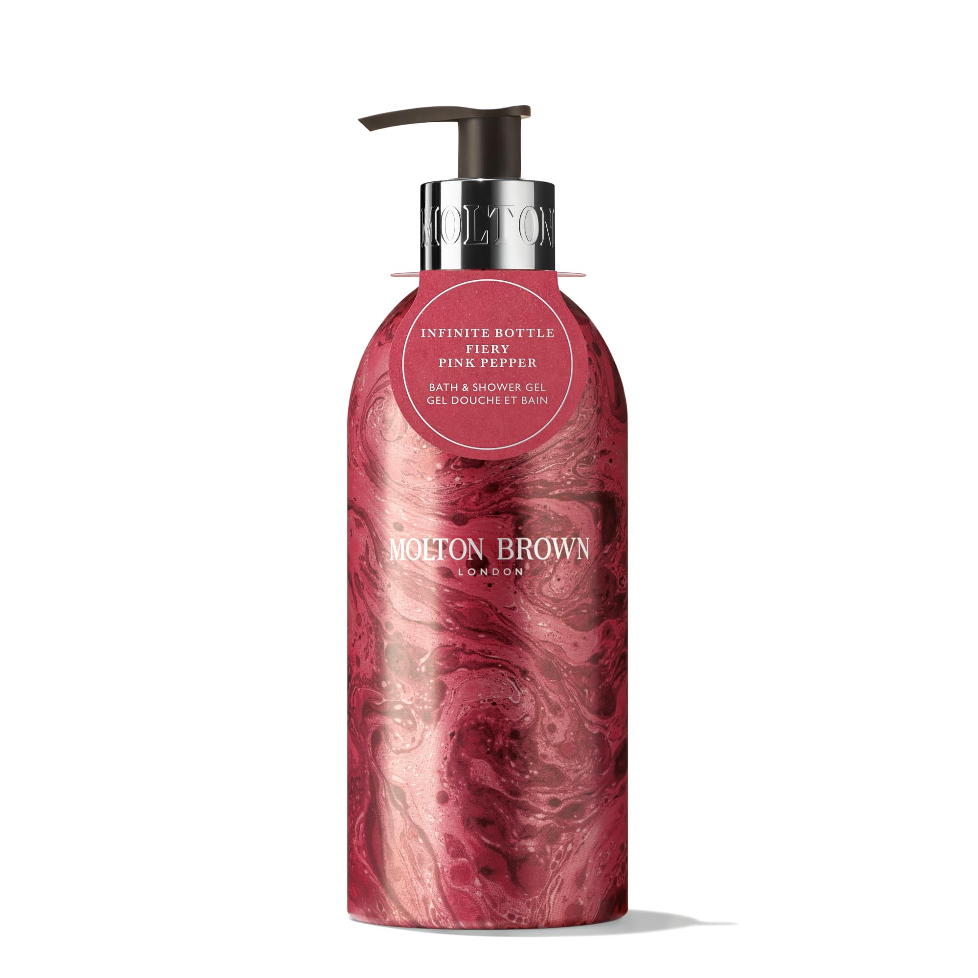 Molton Brown Limited Edition Fiery Pink Pepper gel da bagno e doccia, flacone infinito 400 ml