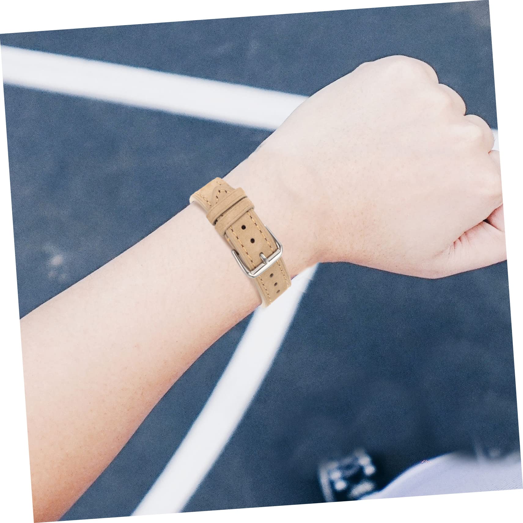 OSALADI 2 Pièces Bracelet En Daim Souple Bracelet De Montre Réglable Reloj Para Hombre Inteligente Smartwatch Accessoires Résistant À L'Usure Accesorios De Smartwatch Hommes Smartwatch