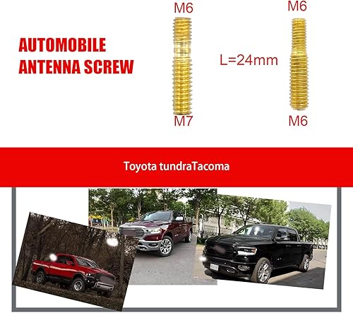 Miniatura 6 de cerfioo 7 adaptadores de antena, accesorios de antena, repuesto de automóvil, compatibles con Chevrolet, GMC Pickups 1500 2500, Denali Pickups,