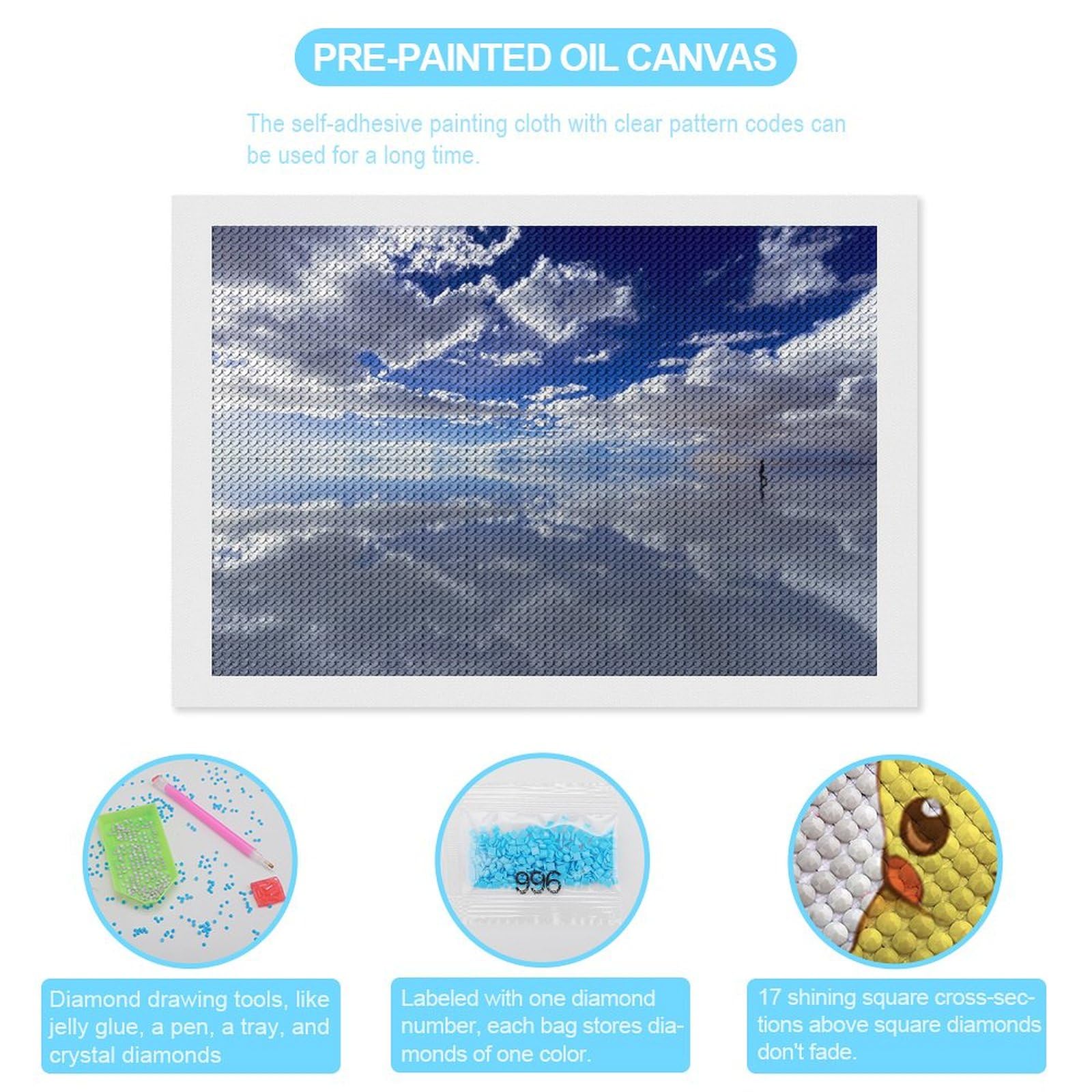 Amazon.co.jp: ダイヤモンドアート 天空の鏡ウユニ塩湖-ボリビア 