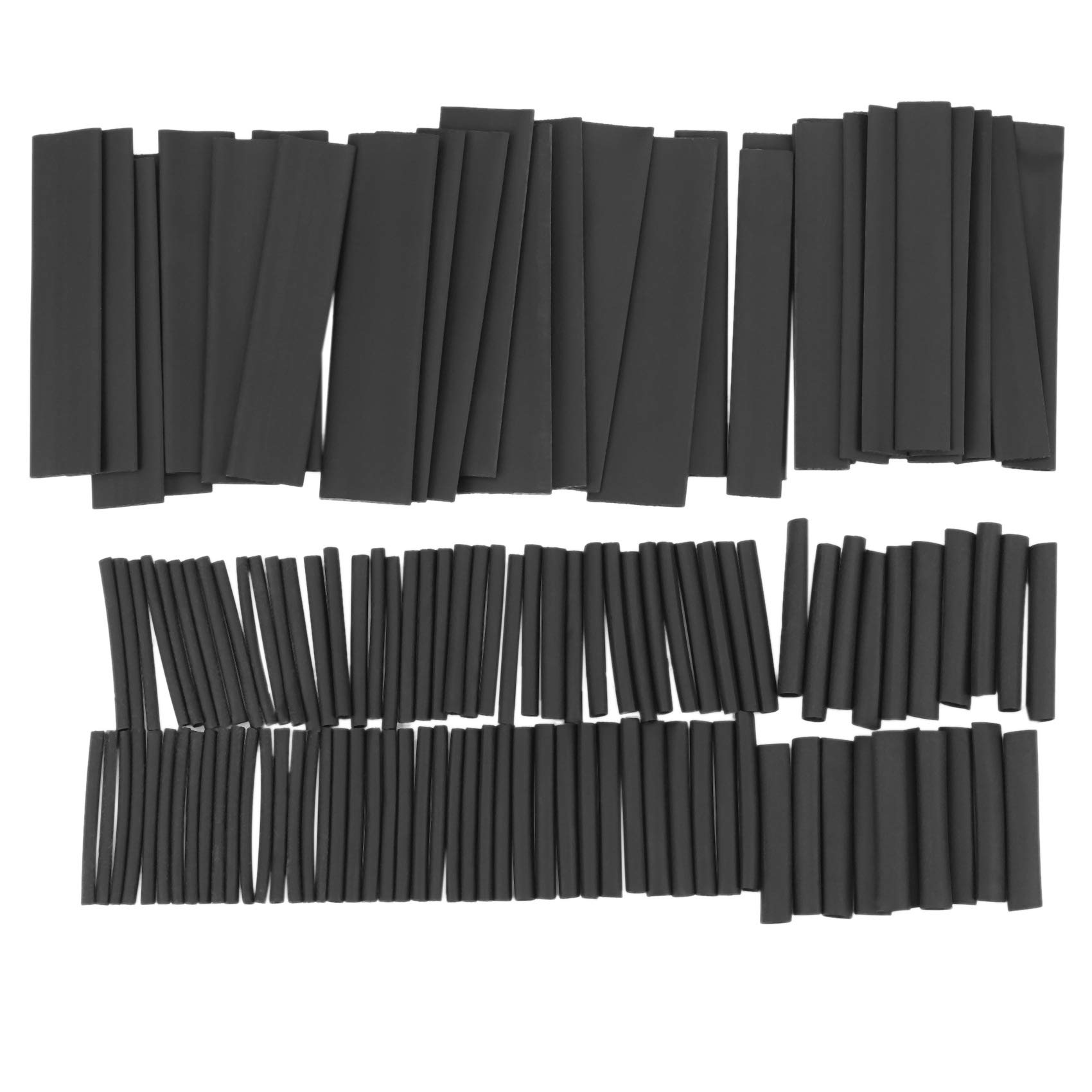 QLHbro 127Pcs Black Glue Weatherproof Heat Shrink Sleeving Tubing Tube Assortment Kit