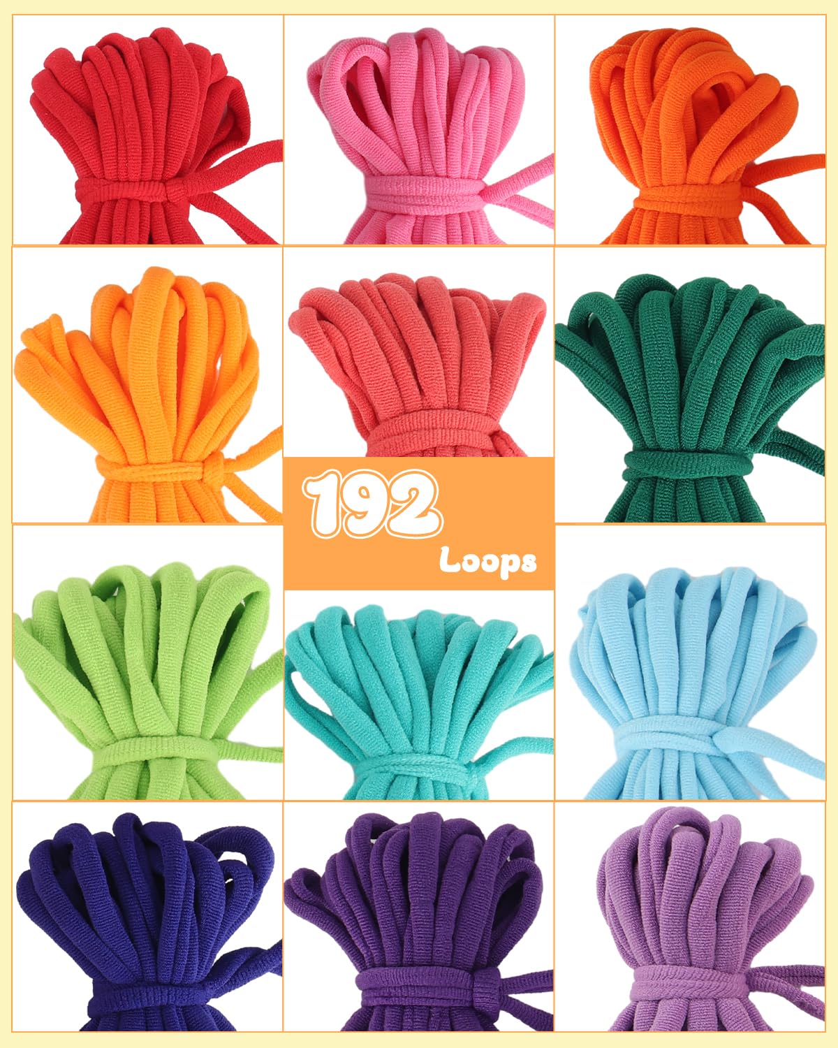 Coopay Kit telaio per tessitura, kit per presina in legno con 192 passanti per tessitura, istruzioni passo passo, arte e artigianato per bambini e adulti, regalo ideale