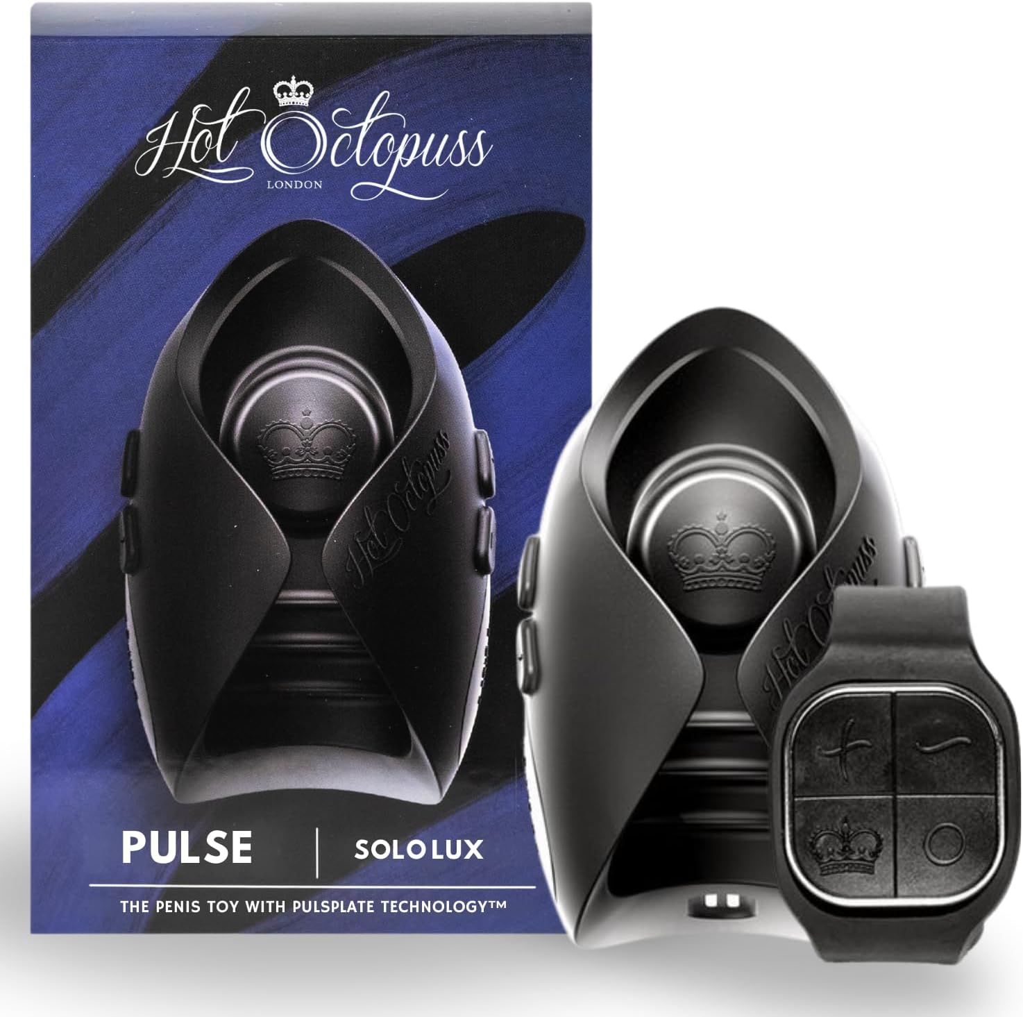 Hot Octopuss Pulse Solo LUX | 100% Hands-Free Male Masturbator with Wrist-Strap Remote Control | Automatic Penis Stroker| 6 Vibe Modes | USB Recharge & Waterproof| Premium Male Vibrator Adult Sex Toy