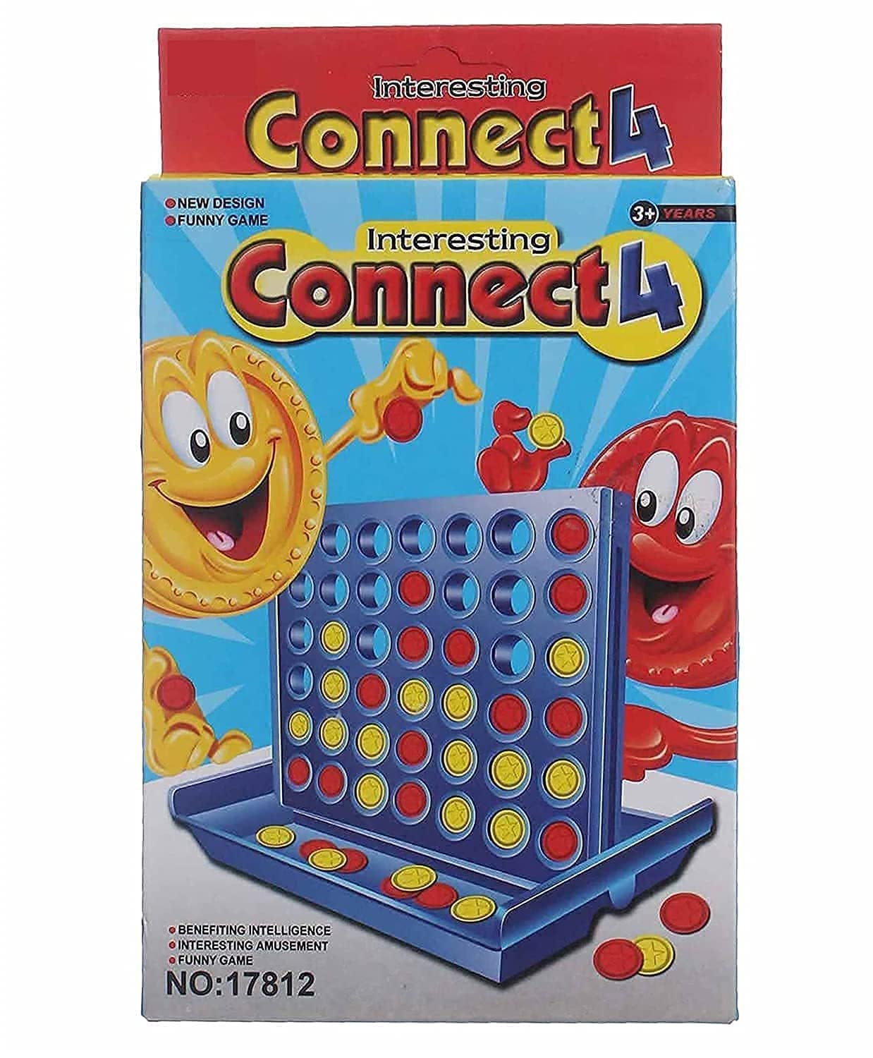 WireScorts Mini 4 in a Row Connect Exciting Strategy Game for 2 Players, Great Educational Toy for Kids Children - Multicolor (Pack of 1) (B0D9K4GDDS) Amazon Price History, Amazon Price Tracker