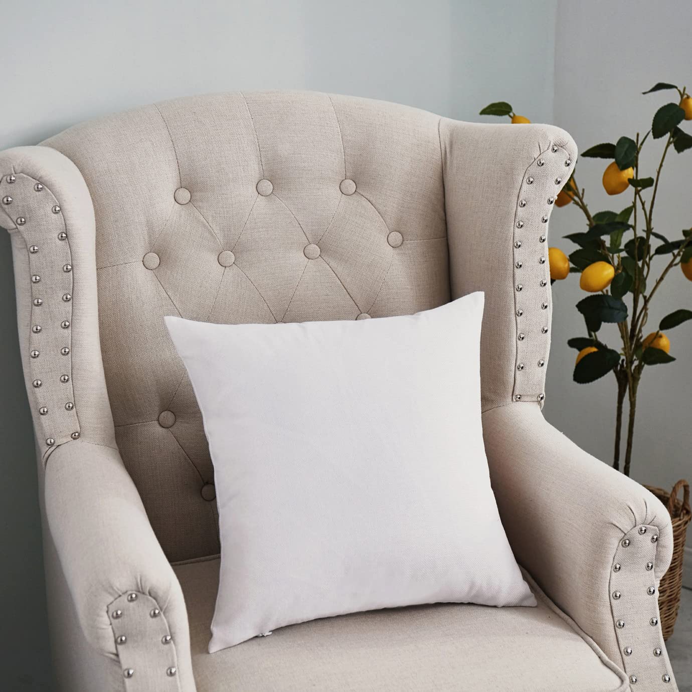 Kiyeocca Matching Throw Lumbar Pillow for Custom Bench Cushion, Window Seat Cushion Indoor, Matching Throw Pillows for Custom Size Storage Bench Seat Cushion